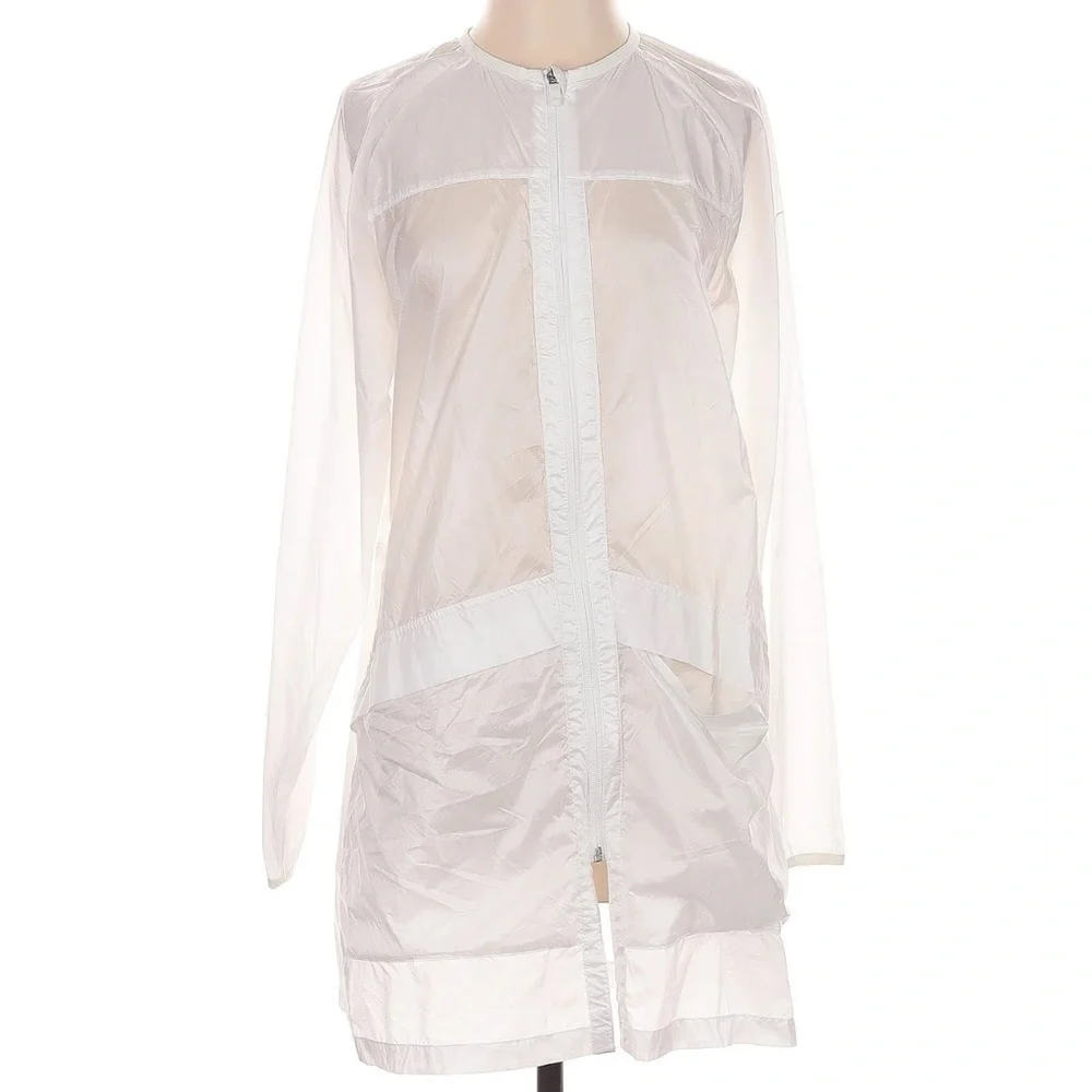 Nike White Lightweight Packable Longline Zip Jacket 648575 Womens S - Picture 4 of 6